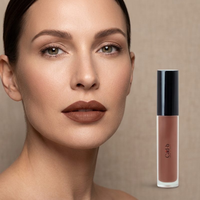 Lip Gloss Hot Chocolate – Hydrating Sheer Brown Lip Gloss with High Shine & Shimmer Finish – Vegan, Paraben-Free | CAD B | LG25