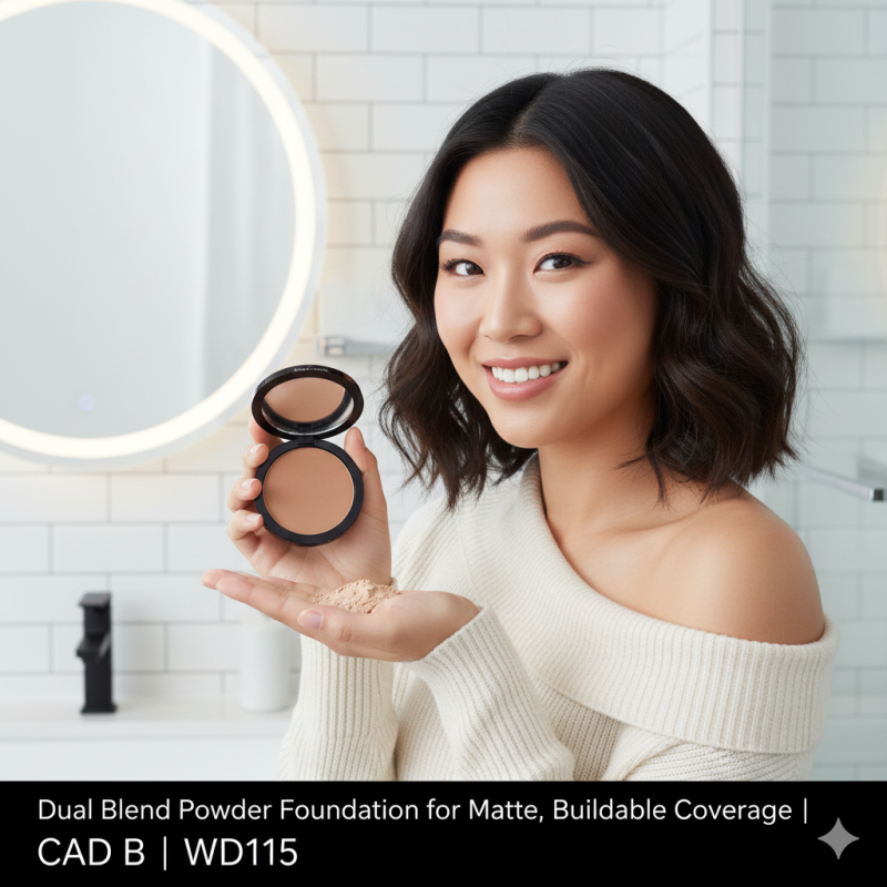 Dual Blend Powder Foundation for Matte, Buildable Coverage | CAD B | WD115