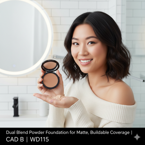 Dual Blend Powder Foundation for Matte, Buildable Coverage | CAD B | WD115