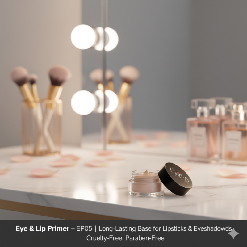 Eye & Lip Primer – EP05 | Long-Lasting Base for Lipsticks & Eyeshadows | Cruelty-Free, Paraben-Free