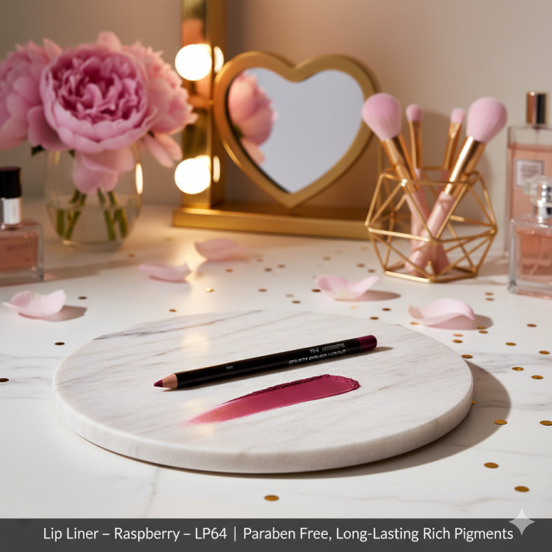 Lip Liner – Raspberry – LP64 | Paraben Free, Long-Lasting Rich Pigments for Bold, Defined Lips